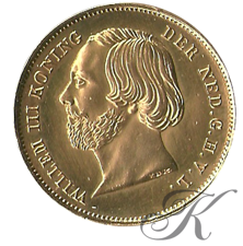 Afbeelding voor categorie Gouden 20 Gulden Willem III