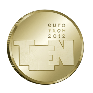 Afbeeldingen van Gouden 10 Euro 2012 Beeldhouwkunst