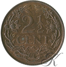 Afbeelding voor categorie 2½ Cent Willem III