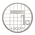 Afbeeldingen van 100 x zilveren gulden 2001 in proof-kwaliteit
