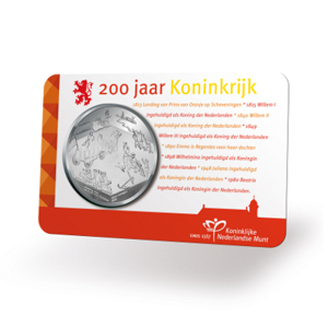 Afbeeldingen van Coincard aankondigingspenning "200 Jaar Koninkrijk" 2013