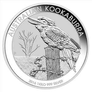 Afbeeldingen van Zilveren 1 kilo-munt "Kookaburra" 2016