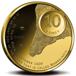 Afbeeldingen van Gouden 10 Euro 2009 Manhattan