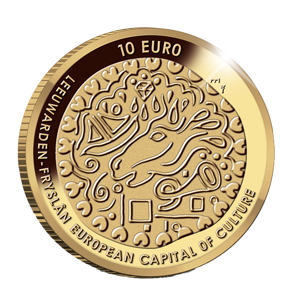 Afbeeldingen van 10 euro goud proof 2018 Leeuwarden