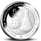Afbeeldingen van 5 euro zilver proof 2018 Wageningen Universiteit