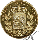 Afbeeldingen van Dubbele Negotiepenning of 20 gulden goud 1850 (RRR)