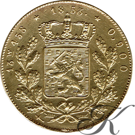 Afbeeldingen van Dubbele negotiepenning of 20 Gulden goud 1853 (RRR)